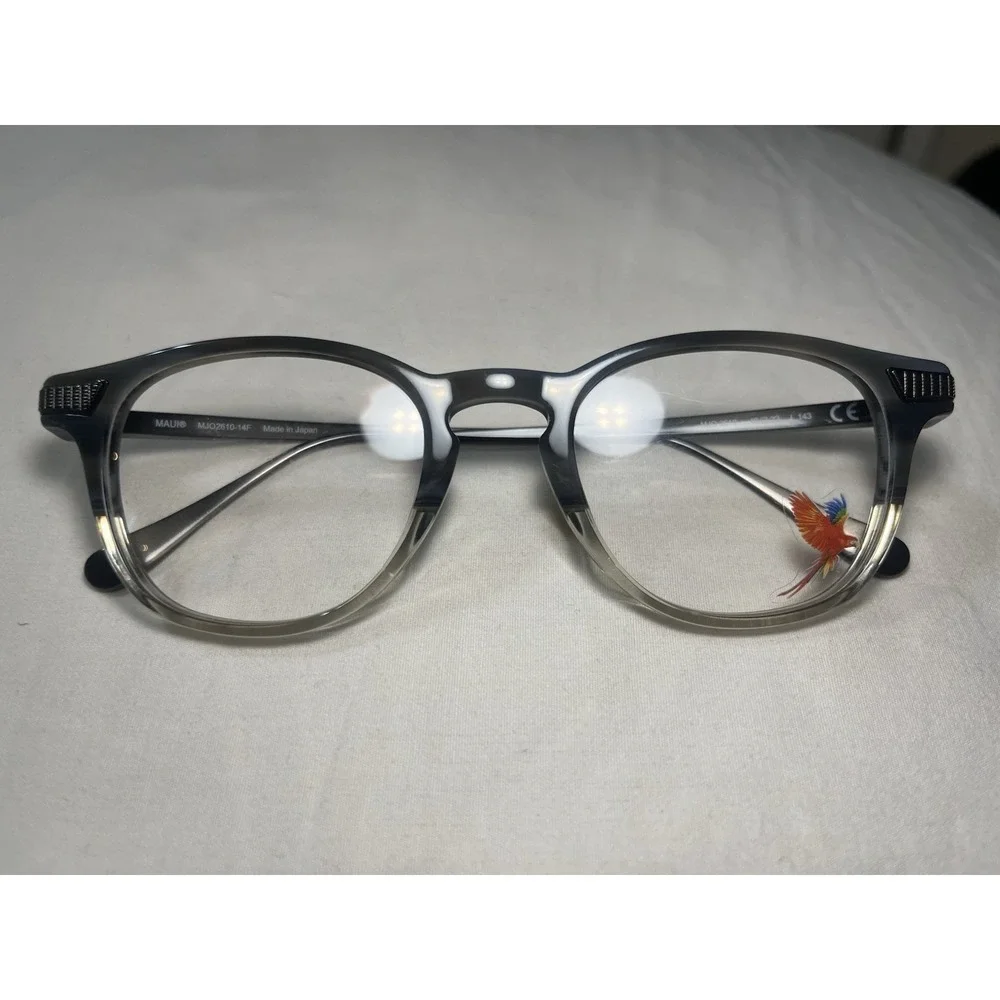 NEW MAUI JIM MJO 2610 14F HORN GRAY CLEAR AUTHENTIC EYEGLASSES RX 48-22-143 MM